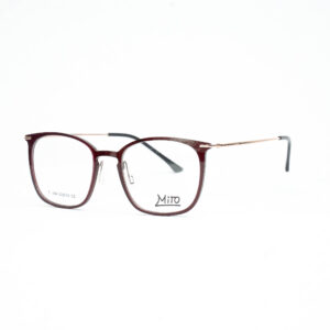 Armação Metal T084 52-19 C2 Feminino - Bordô/Dourado