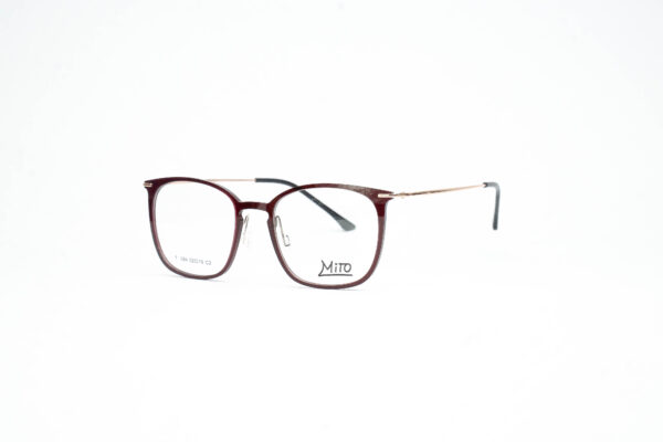 Armação Metal T084 52-19 C2 Feminino - Bordô/Dourado
