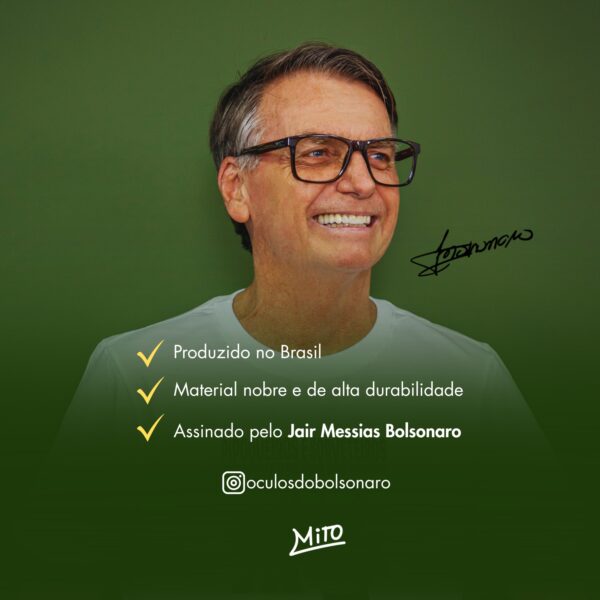 Armação JB 01 C411 Preto - Óculos do Bolsonaro - Image 6